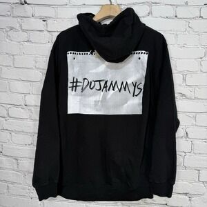 Doja Cat Hoodie L Black Tour‎ Merch Double Sided Sweatshirt #DOJAMMYS Streetwear